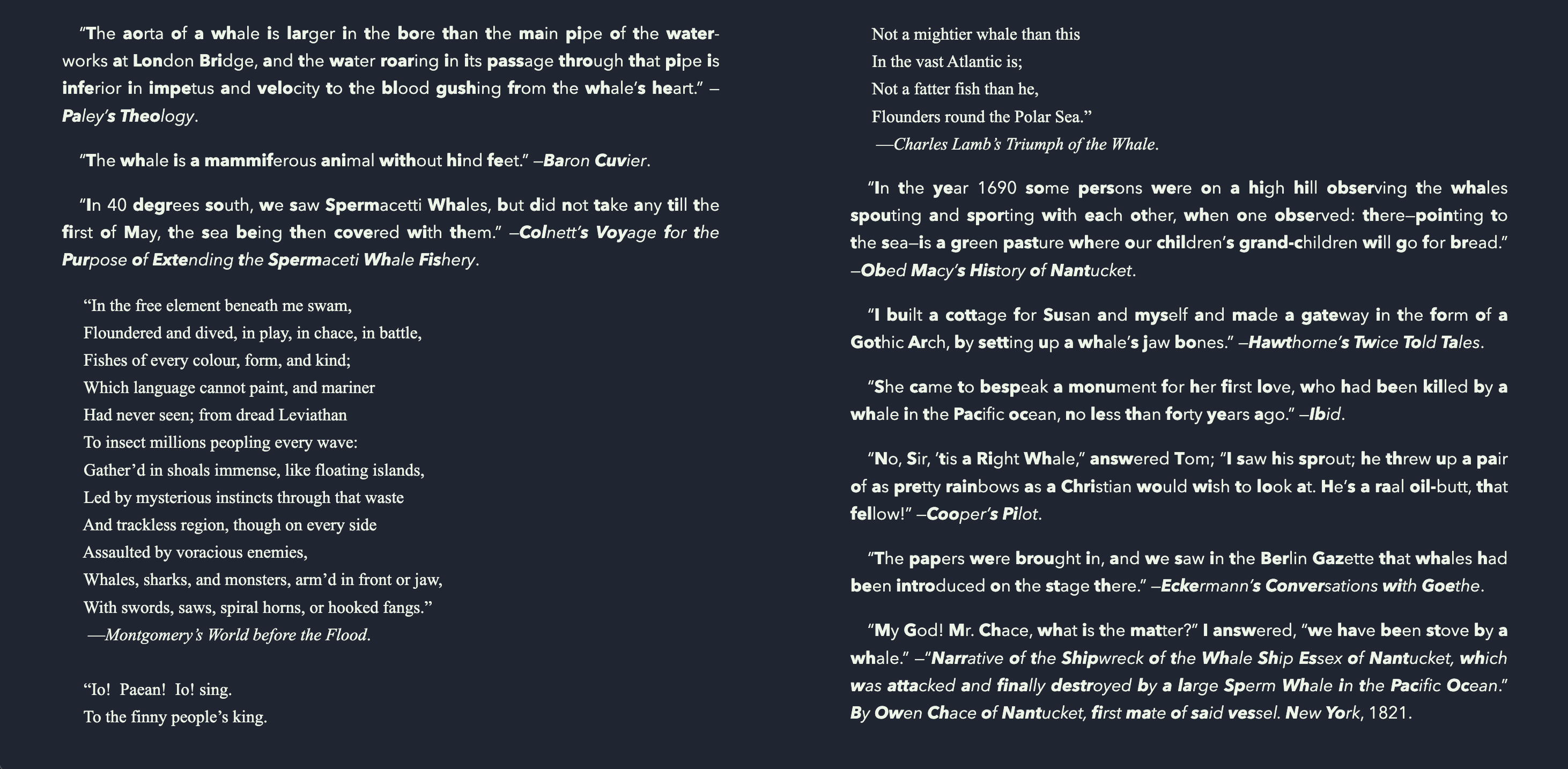 The reader in dark mode showing a two-page spread.